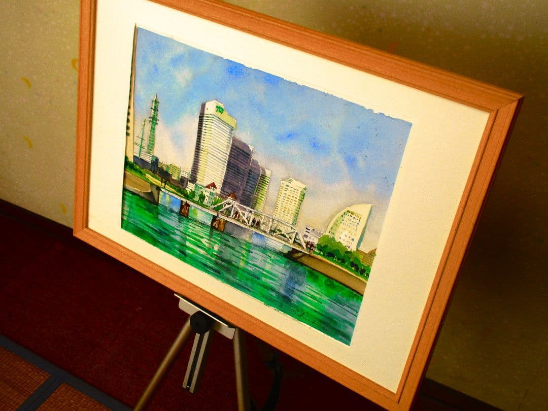 水彩画(みなとみらい21地区)