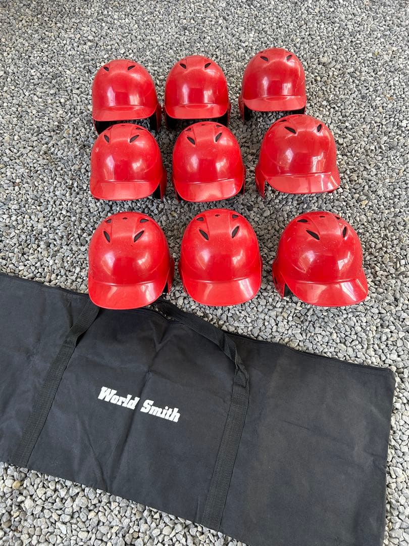 ミズノmizuno ソフトボールヘルメット 子供用9個 バッグ 1500円/1個