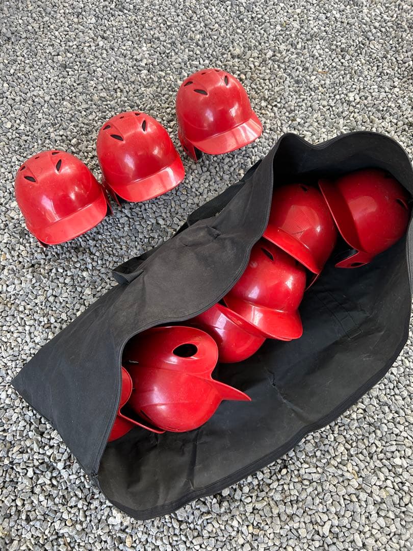 ミズノmizuno ソフトボールヘルメット 子供用9個 バッグ 1500円/1個