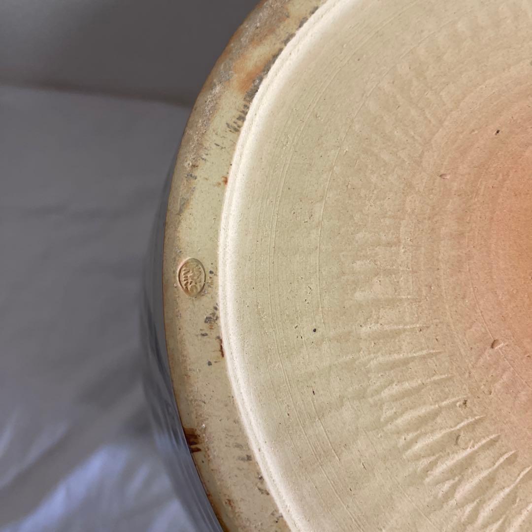 萩焼　泉流山　吉賀大雅　手焙　松林桂月　絵付　長期保管品