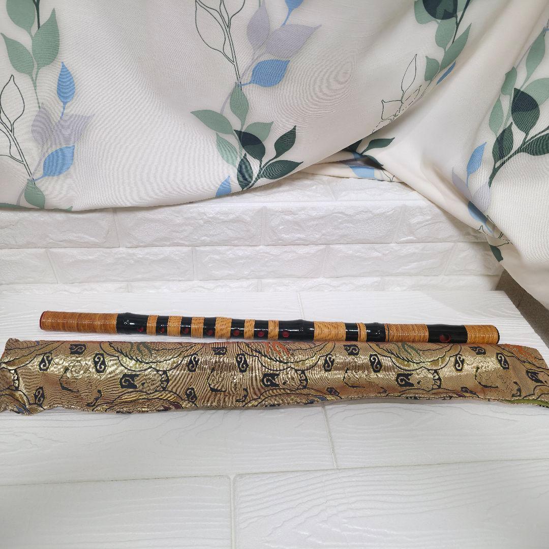 【453】だんじり祭り　だんじり　篠笛　日本和楽器　黒　ブラック