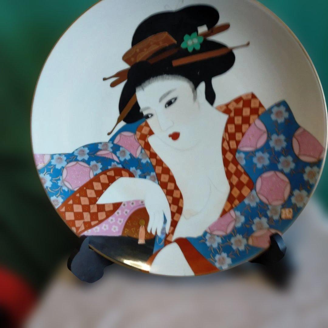 浮世絵・美人画・春画・飾り皿・絵皿・源六窯