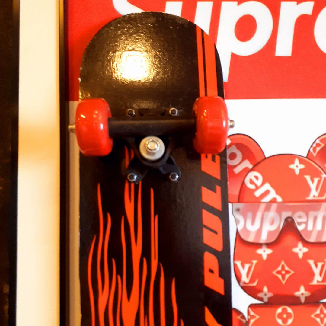 スケボーフィギア付　Louis Vuitton　Supreme　3Dアートパネル