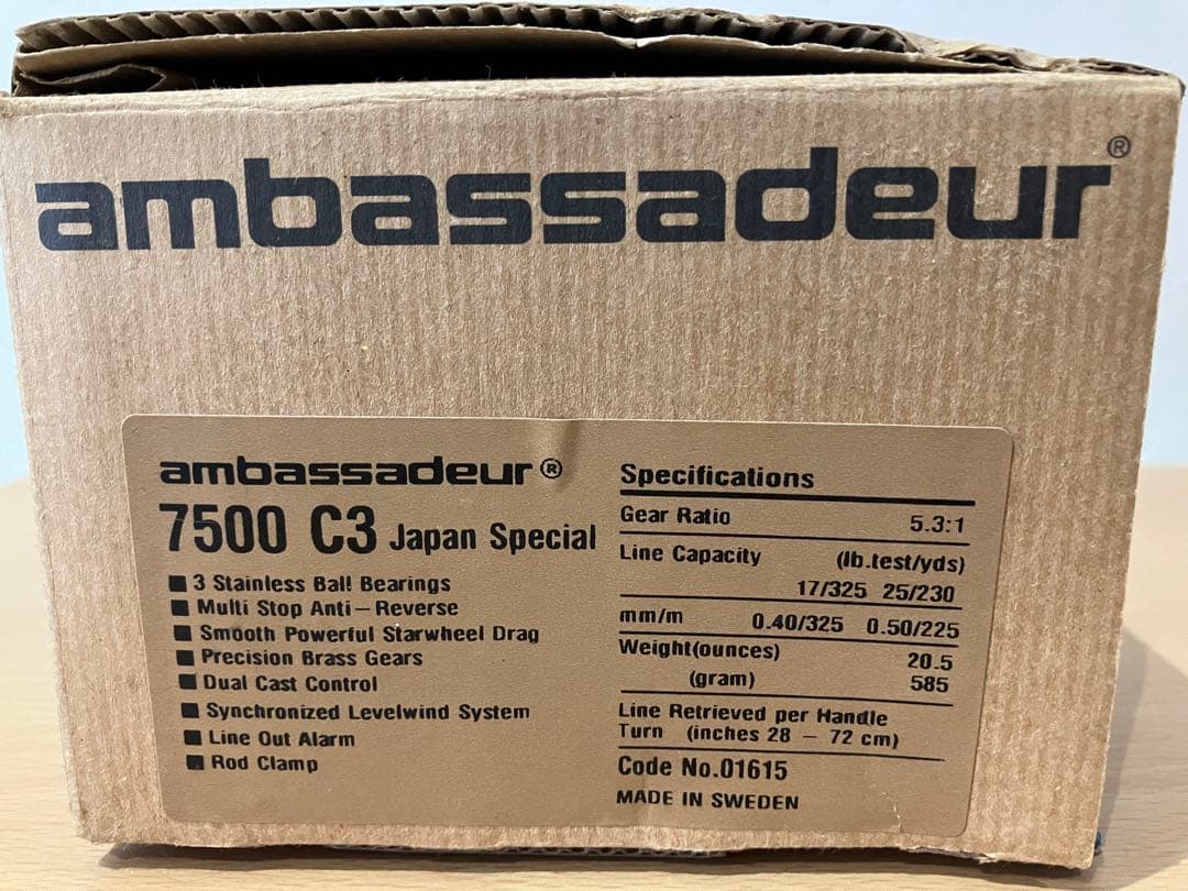 【貴重】ambassadeur 7500C3 JAPAN SPECIAL