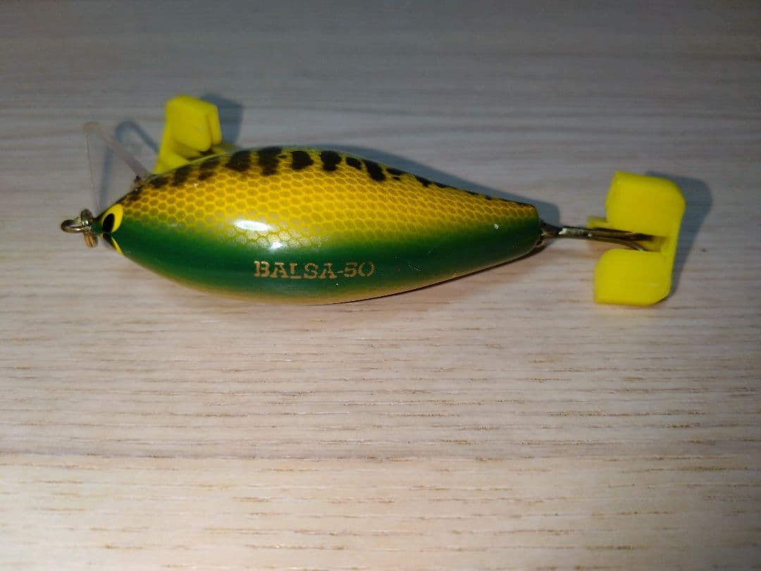 バルサ５０　フグ　西岡サイン　全真鍮