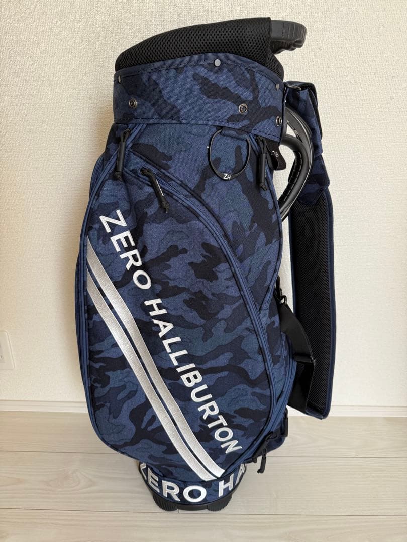 ゼロハリバートンコーデュラシリーズネイビーカモ キャディバッグ 9型
