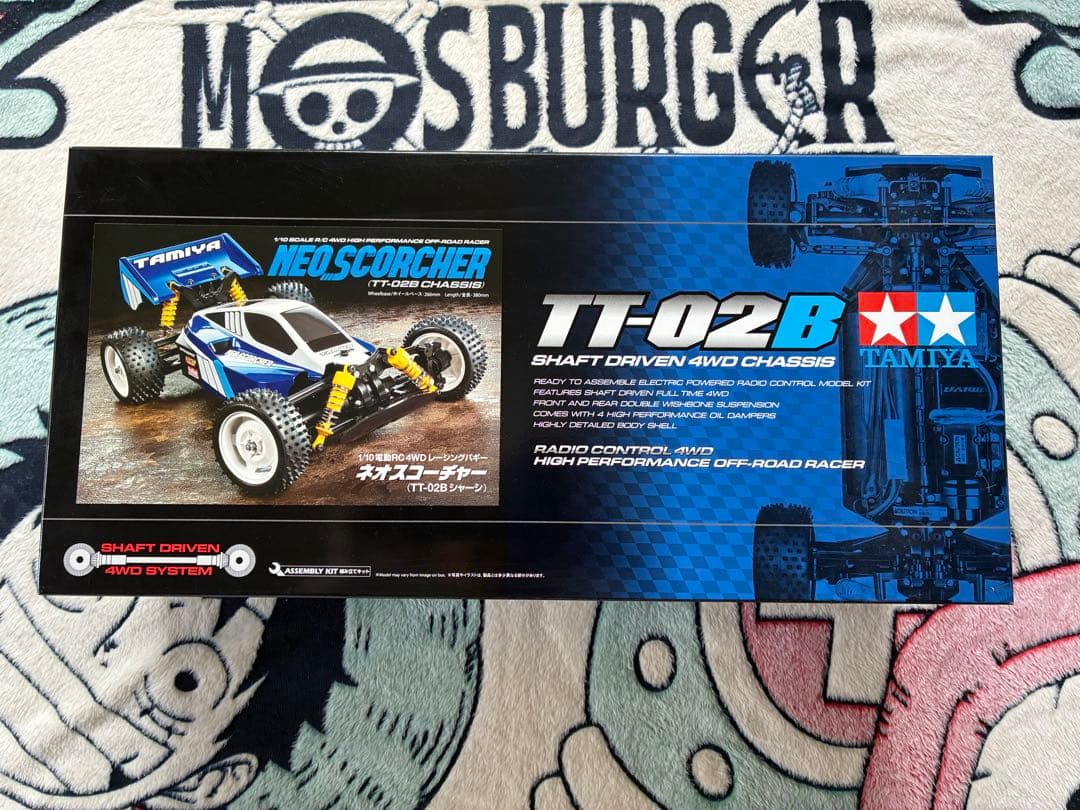 タミヤ TT02B ネオスコーチャー + 塗装済ボディ + クリアボディ
