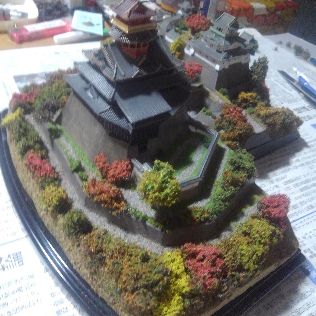 お城✨SP仕上げ✨秋の安土城✨プラモデル✨製作受付画像‼️