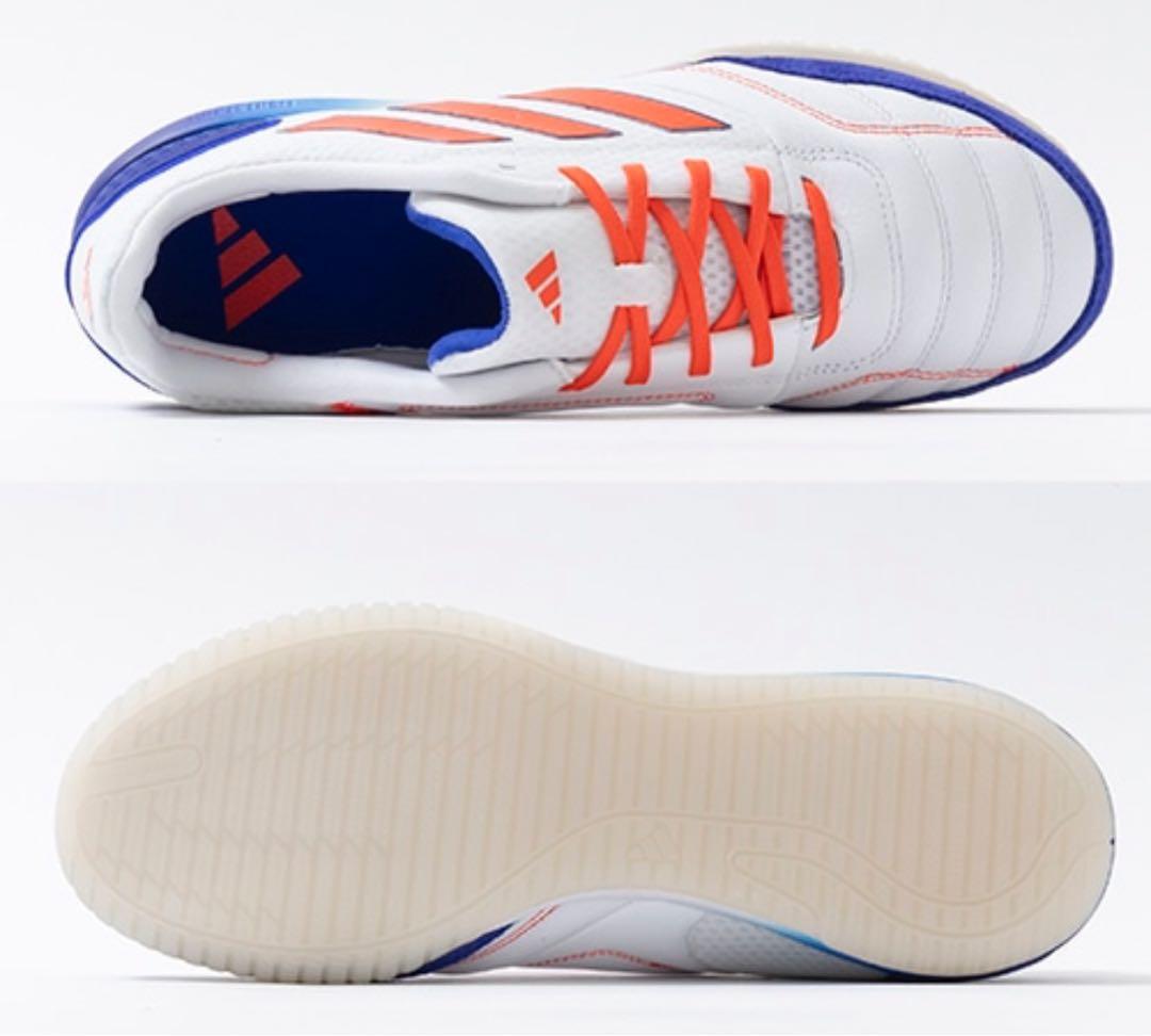 adidas フットサルシューズ ホワイト/オレンジ/ブルー