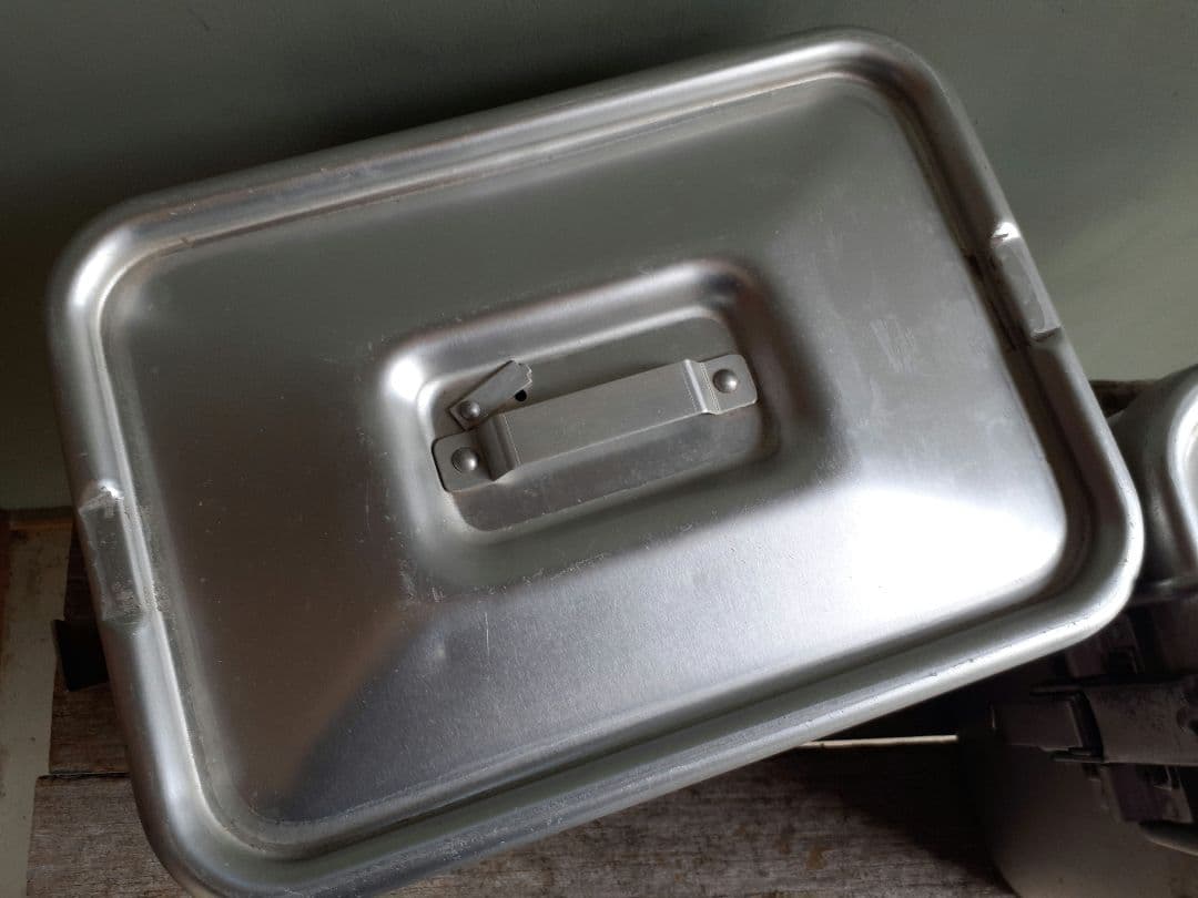 ビンテージ アルミコンテナ 2個 バッカン キャンプ アウトドア 昭和レトロ