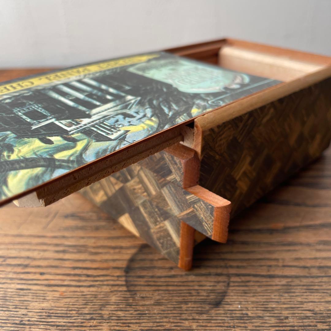 60年代ディズニー　アメリカ　ホーンテッドマンション　寄木細工　からくり仕掛け箱