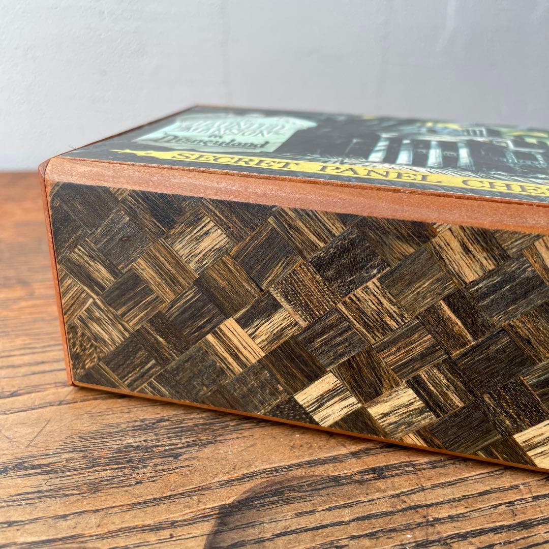 60年代ディズニー　アメリカ　ホーンテッドマンション　寄木細工　からくり仕掛け箱