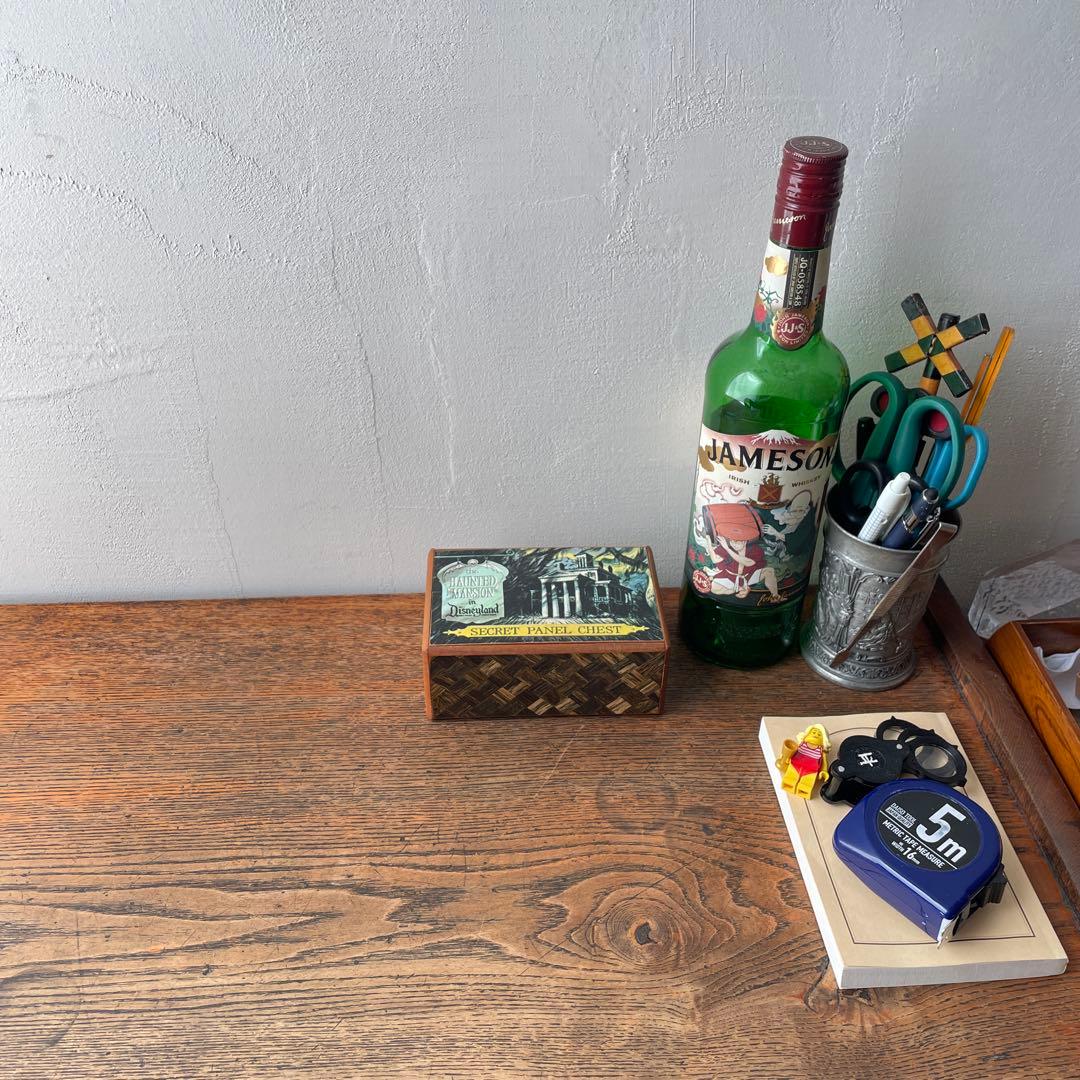 60年代ディズニー　アメリカ　ホーンテッドマンション　寄木細工　からくり仕掛け箱