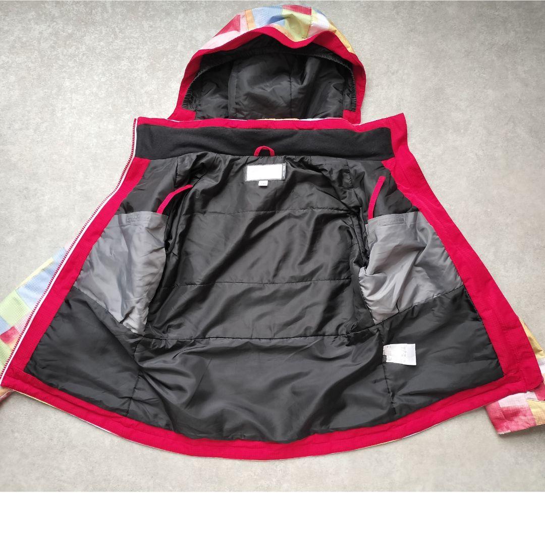 美品☆Phenixスキーウェア女の子140 130 上下 パステルブロック×紺