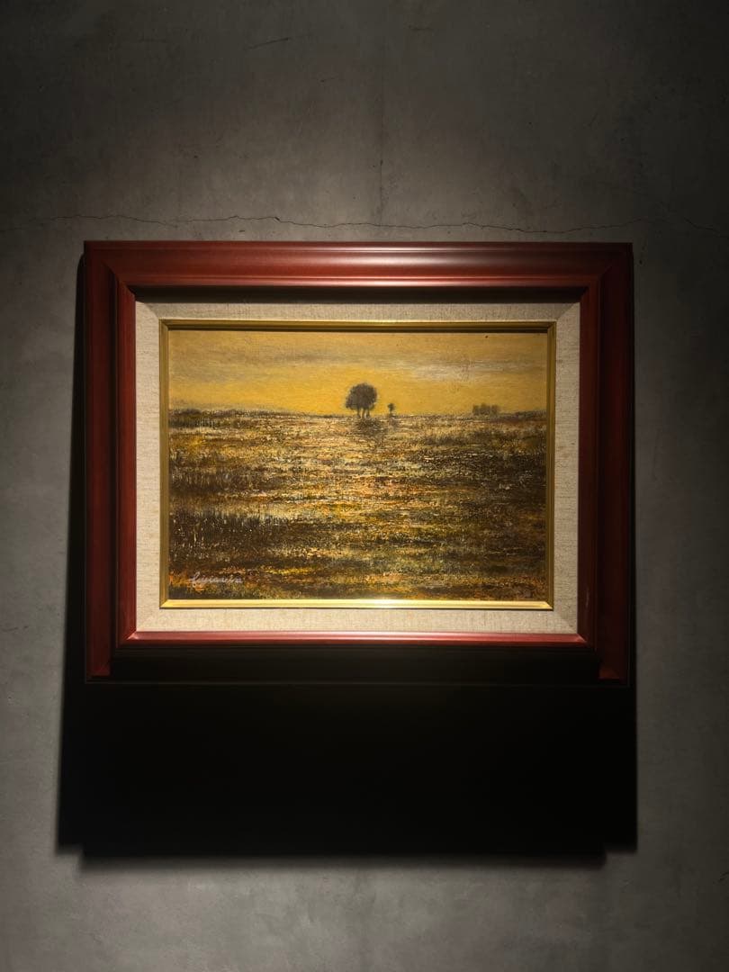 写実画　風景画　肉筆油彩画　直筆サインあり