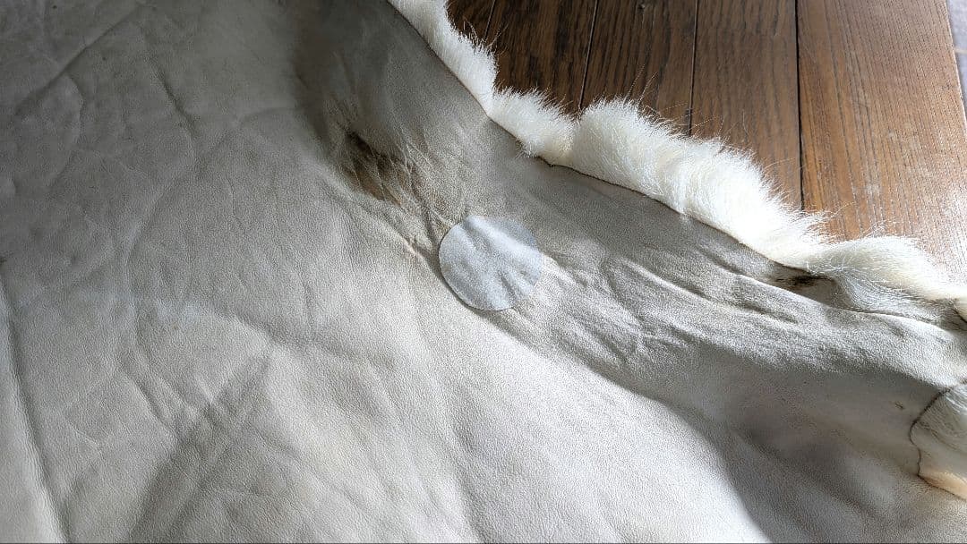 トナカイ特大毛皮 ラグ キャンプ アウトドア