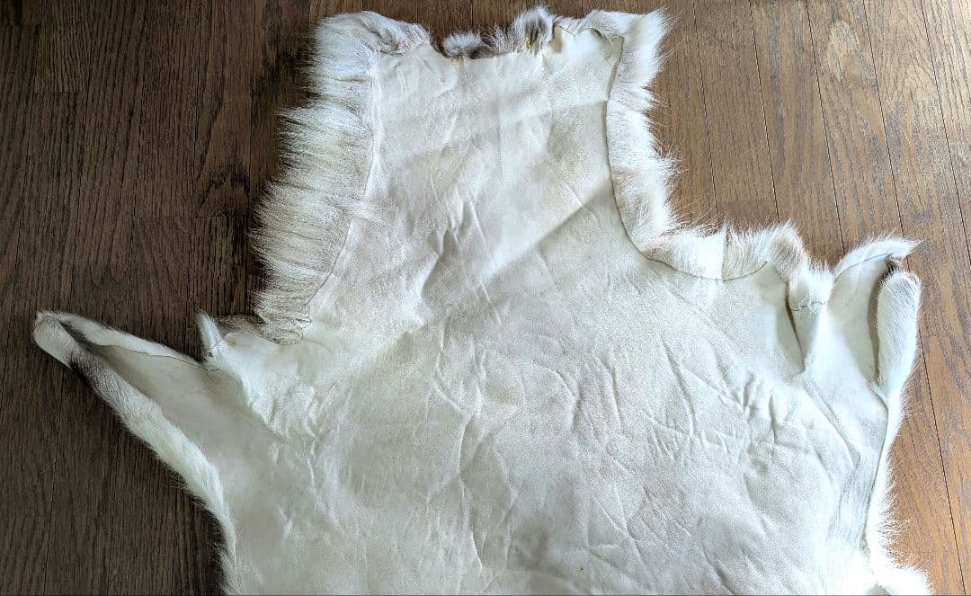 トナカイ特大毛皮 ラグ キャンプ アウトドア