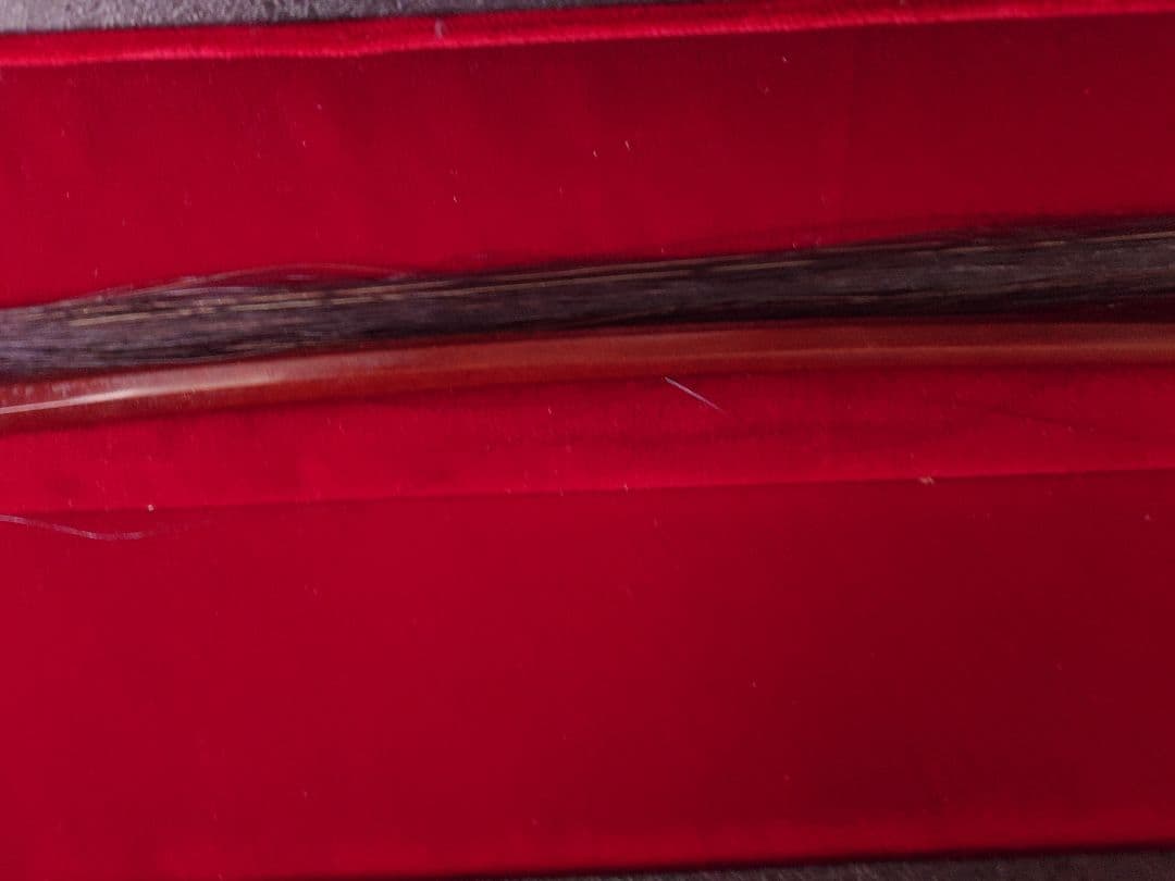 コントラバス弓　フレンチスタイル　ビンテージ　黒毛