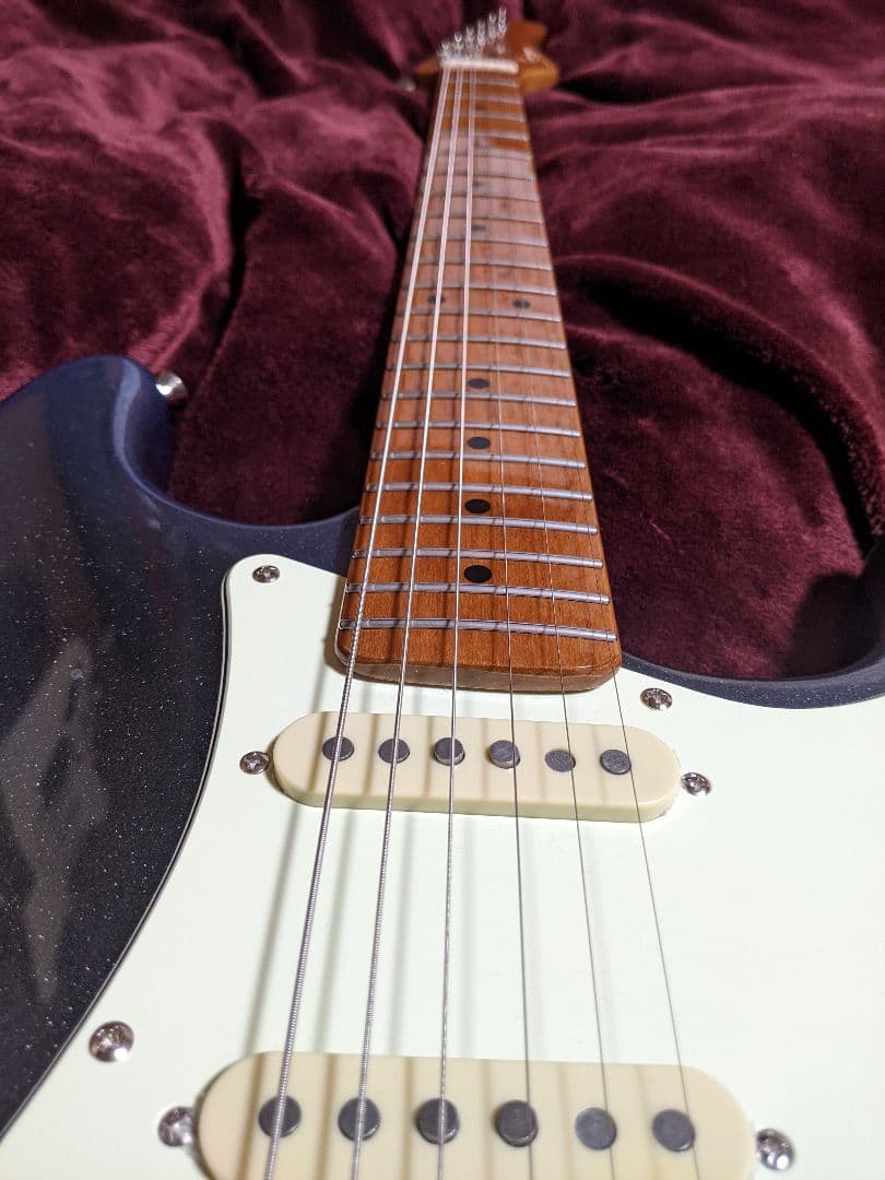 高品質アルダー材とローステッドメイプルネックを採用したプロ仕様のスマートギター