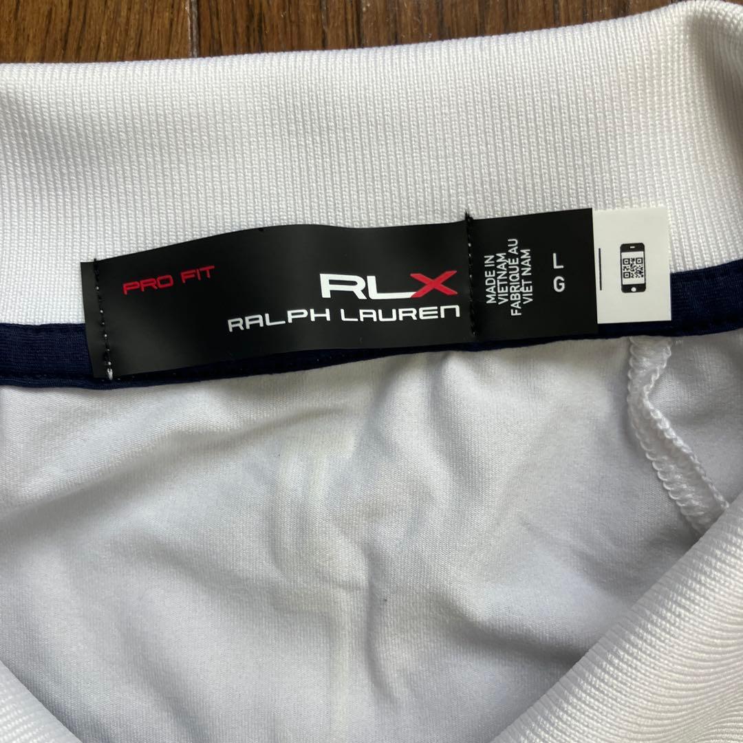 RLX ラルフローレン　ゴルフ　ポロシャツ　L 白　未使用　ポリエステル