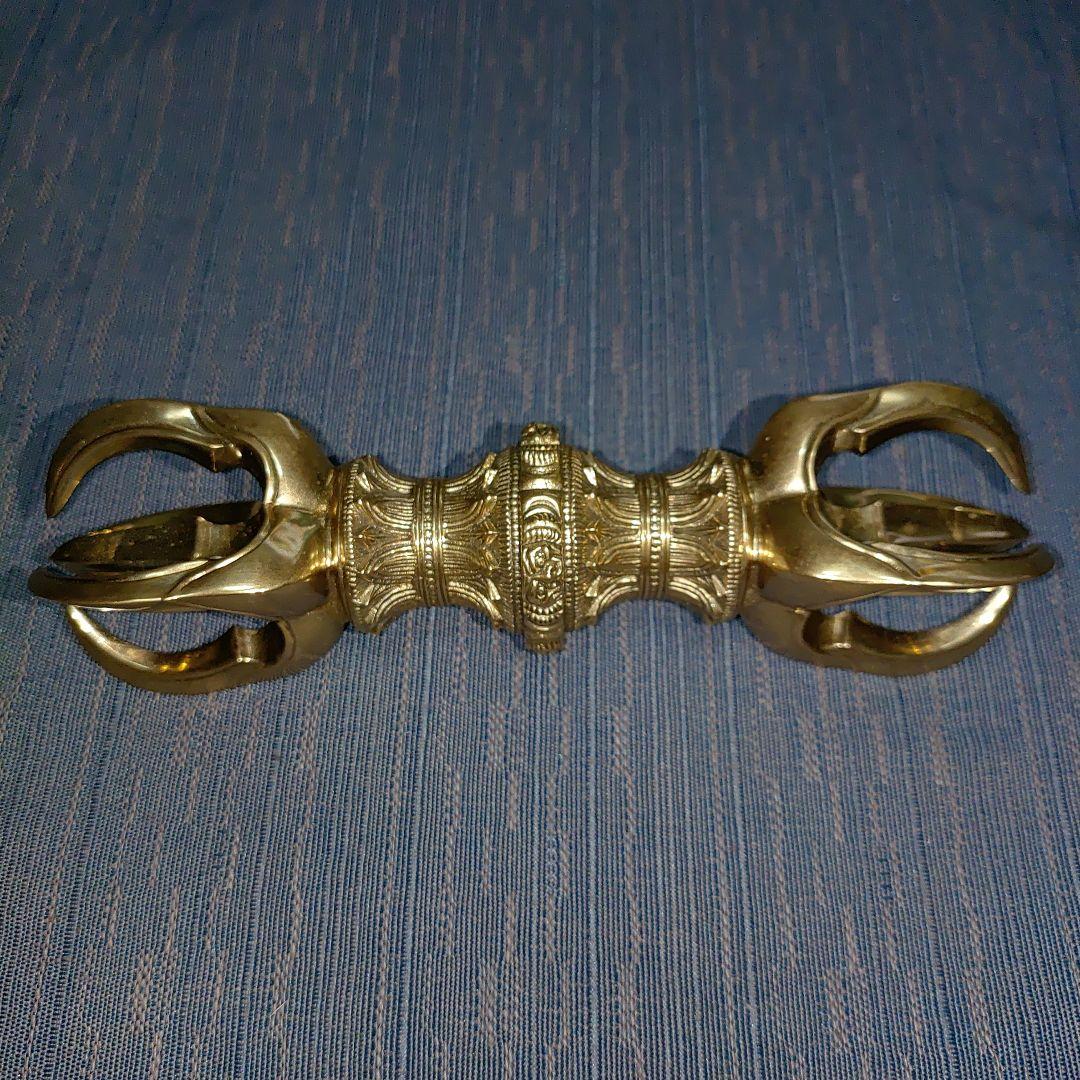 京美作 本佐波理 五鈷杵 共箱付