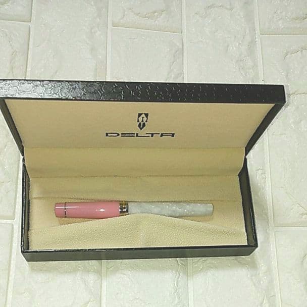 め*1様 訳あり 新品未使用品　DELTA VOLONTIA 万年筆 ピンク