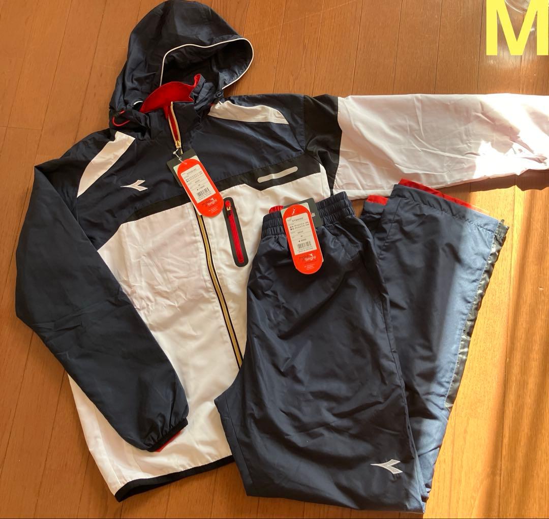 新品！メンズM ディアドラ防風 防寒 撥水素材ウインドジャケットパンツ上下セット
