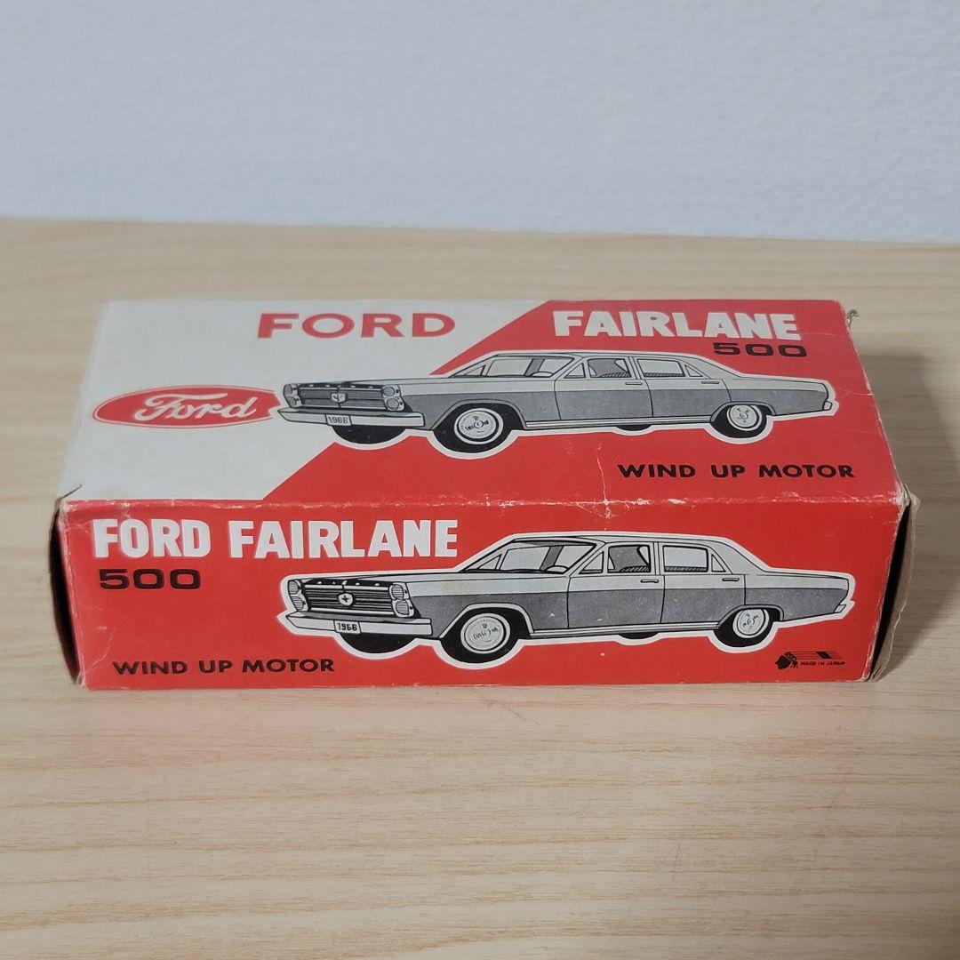 市村商店 ブリキ フォードフェアレーン500ゼンマイ式 箱付き