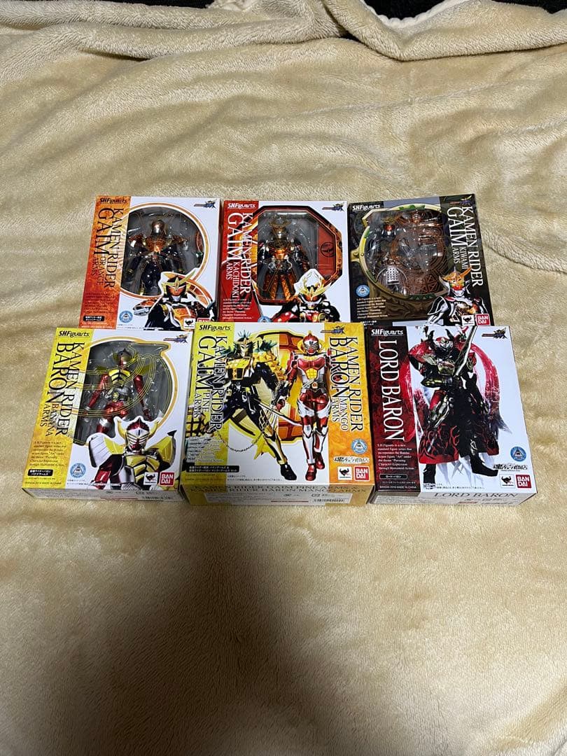 仮面ライダー鎧武①ガイムフィギュアーツ ７体セットS.H.Figuarts極美品