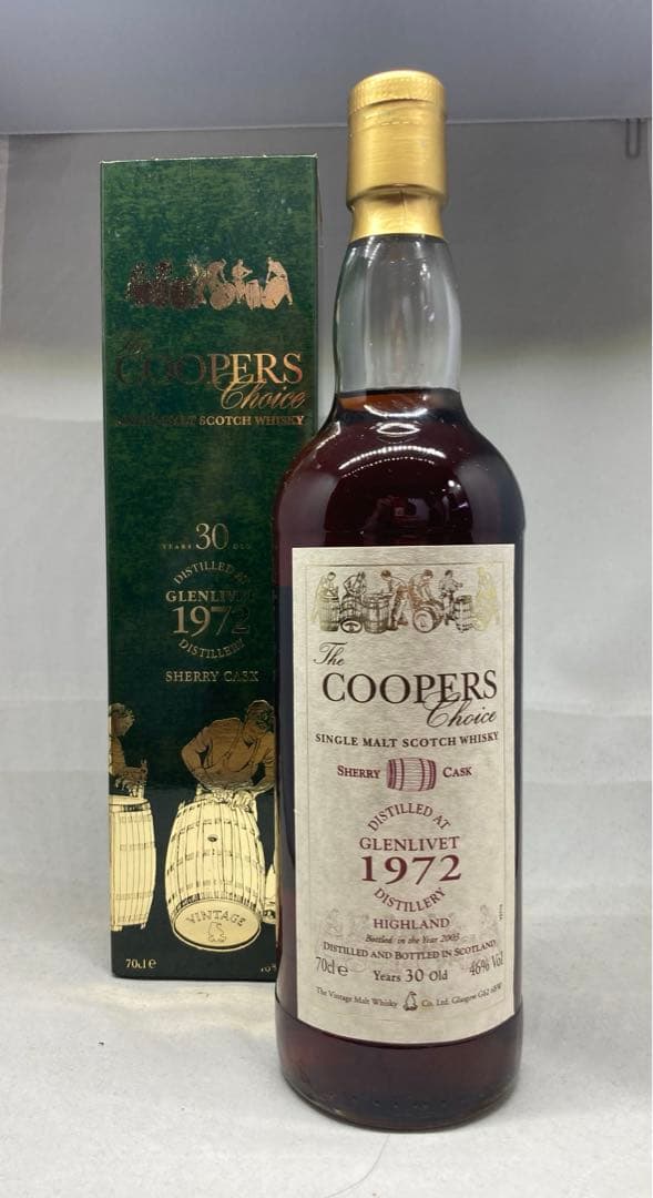 古酒 終売品 クーパーズチョイス グレンリベット1972 30年700ml