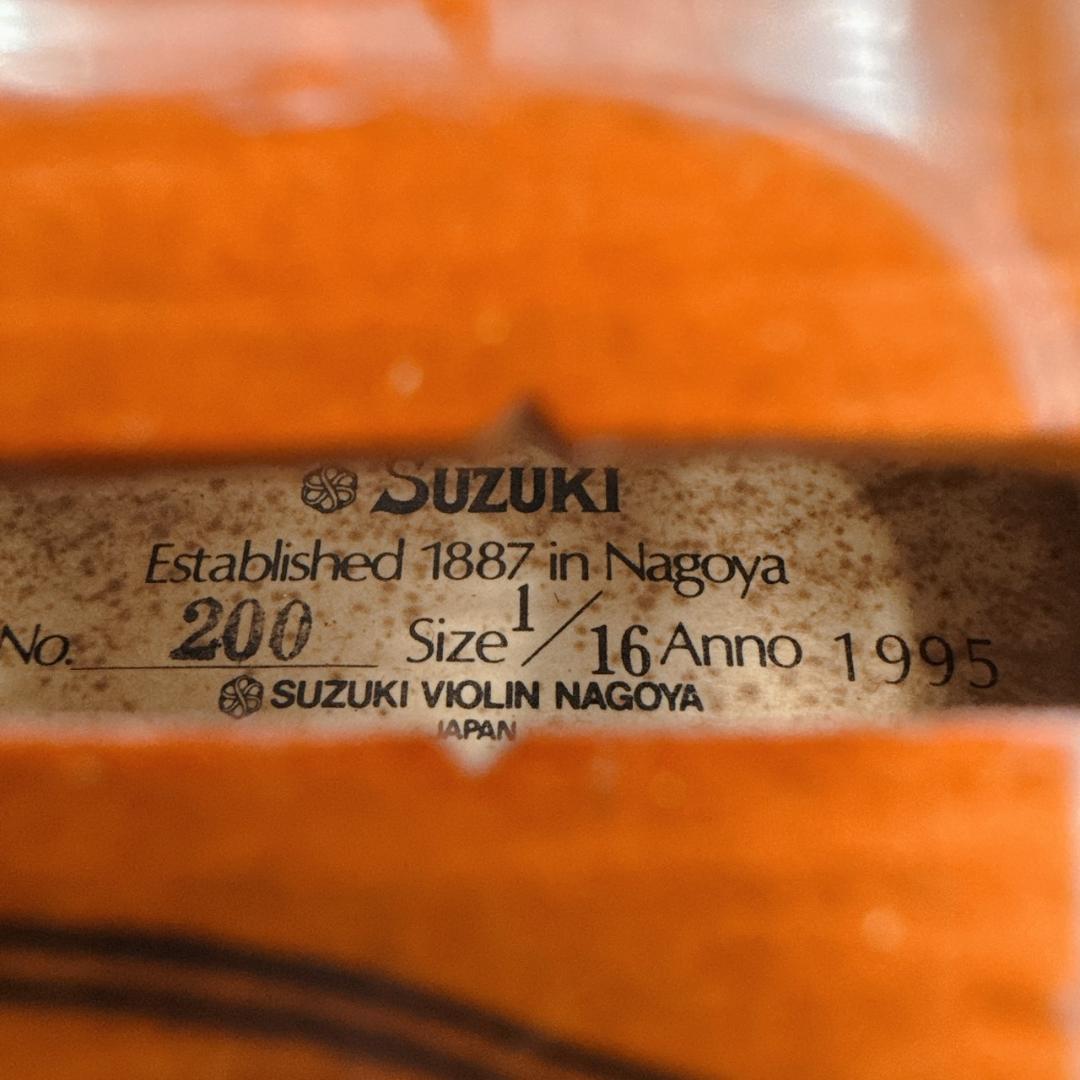 SUZUKI バイオリン No.200 1/16 ANNO 1995