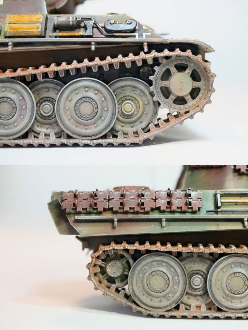 タミヤ 1/35 パンサーG型 赤外線暗視装置 スチールホイールVer.