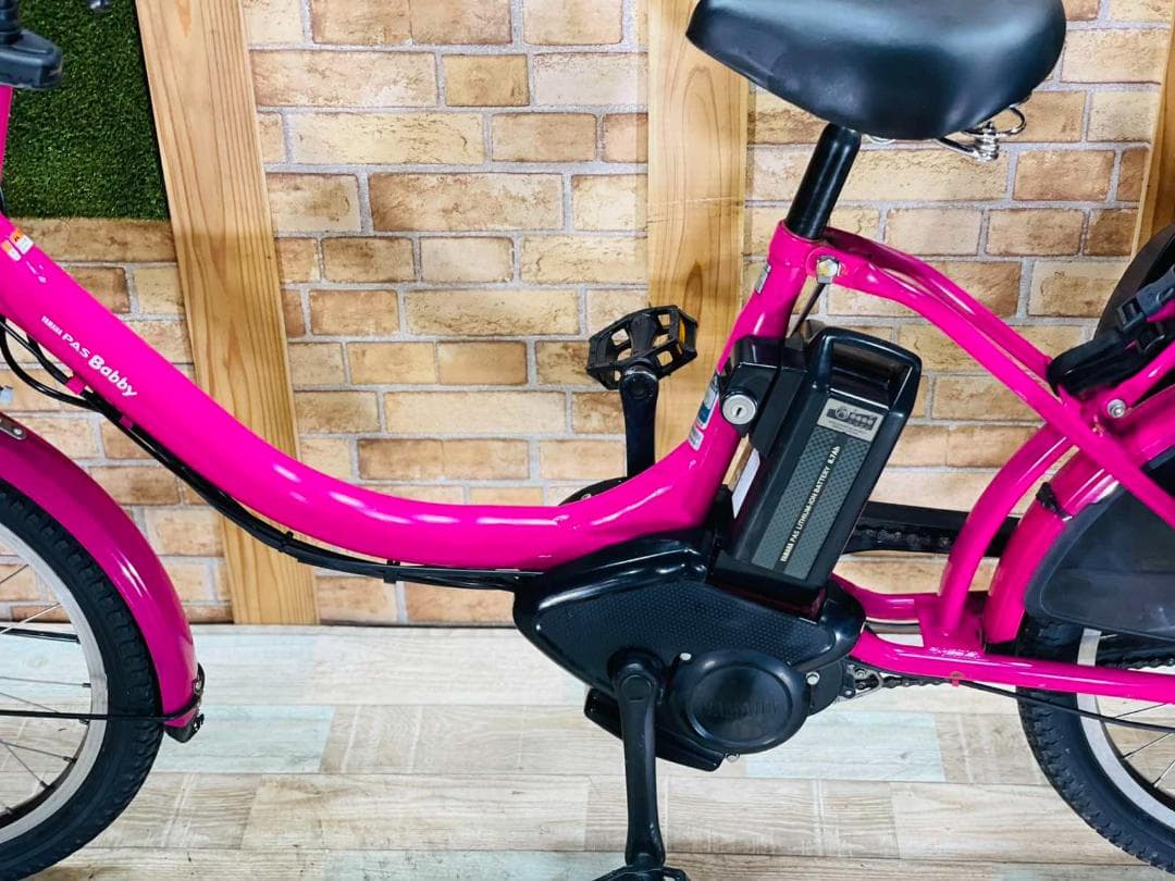 激レアピンク系 ヤマハ バビー 子供乗せ電動アシスト自転車H2141