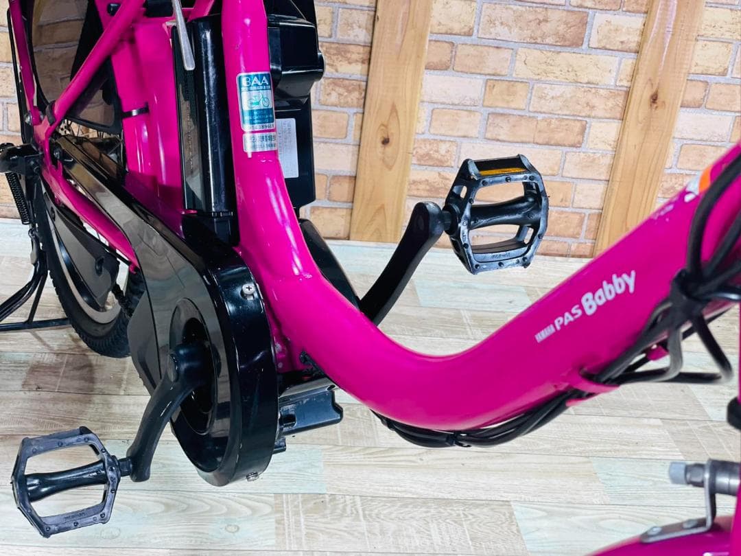 激レアピンク系 ヤマハ バビー 子供乗せ電動アシスト自転車H2141