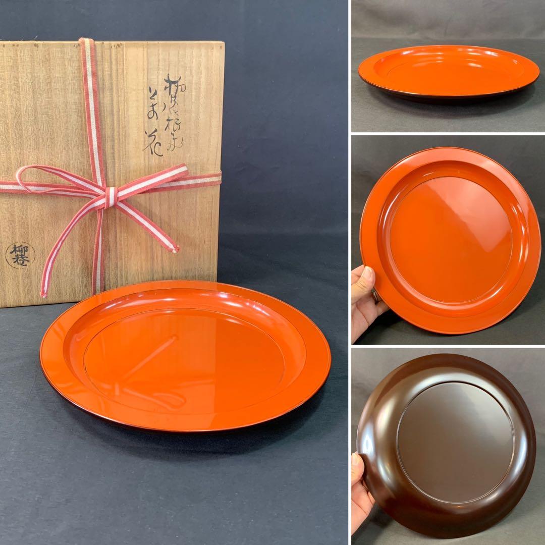 E186 送料無料　菓子器　菓子皿　漆器　茶道具　茶室　茶道　共箱