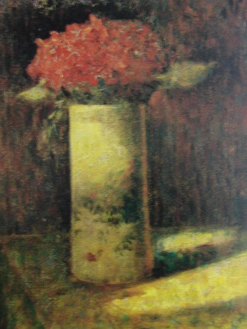 ジョルジュ＝ピエール・スーラ【花を生けた花瓶】、希少な画集画