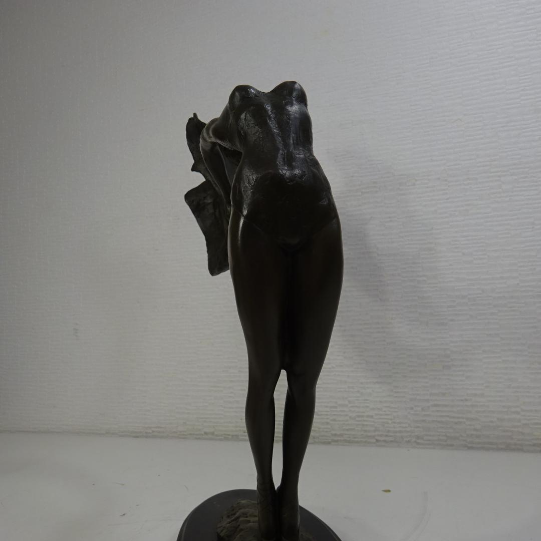 ブロンズ像 『 艶舞 』 レオタード 林良慶 美術工芸 乙女 女性像