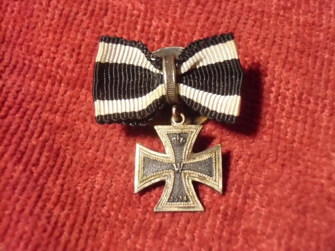 W帝政ドイツ軍/プロイセン王国＊１９１４鉄十字勲章１級ミニチュア勲章（実物）