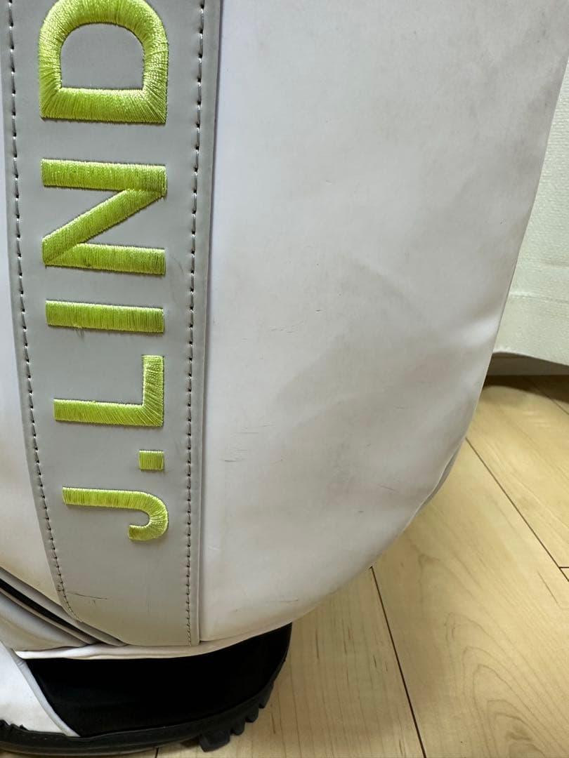 Vessel × J.Lindeberg ホワイト キャディバッグ