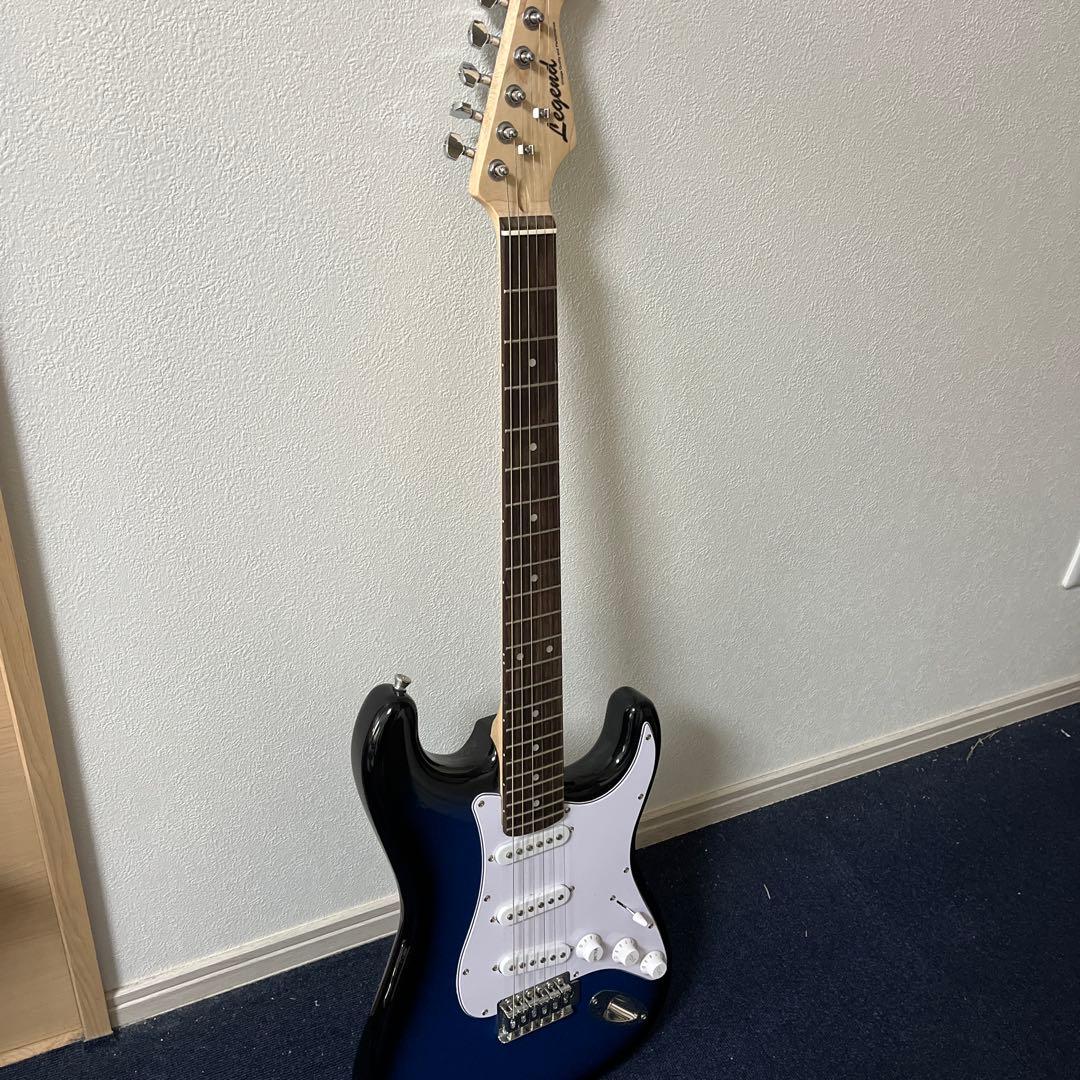 Legend エレキギター 青　カポ付き【価格交渉可】