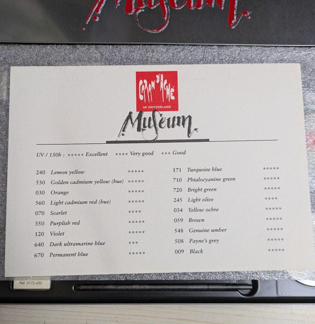 Caran d'Ache Museum 水彩色鉛筆セット 18色