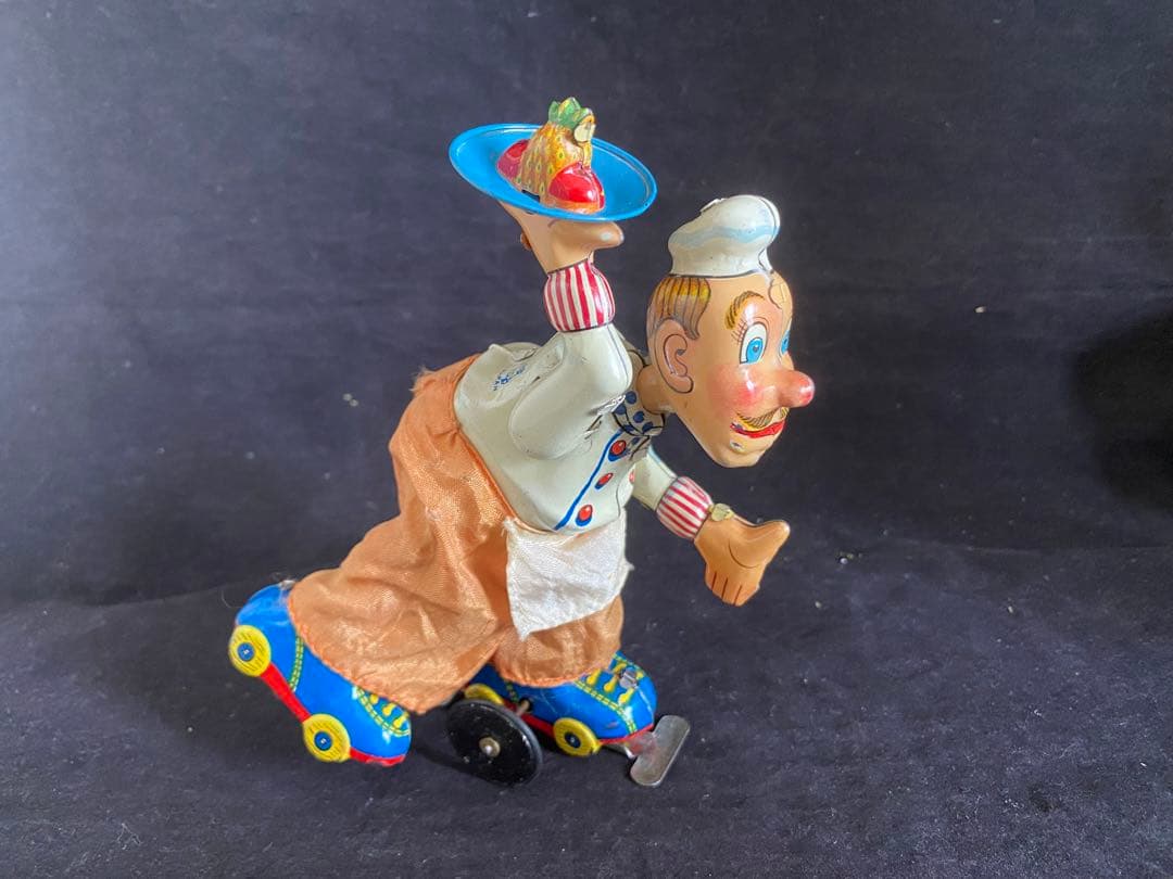 ⭐️1950年代？トープレ製　シェフのスケーター/箱付きです。