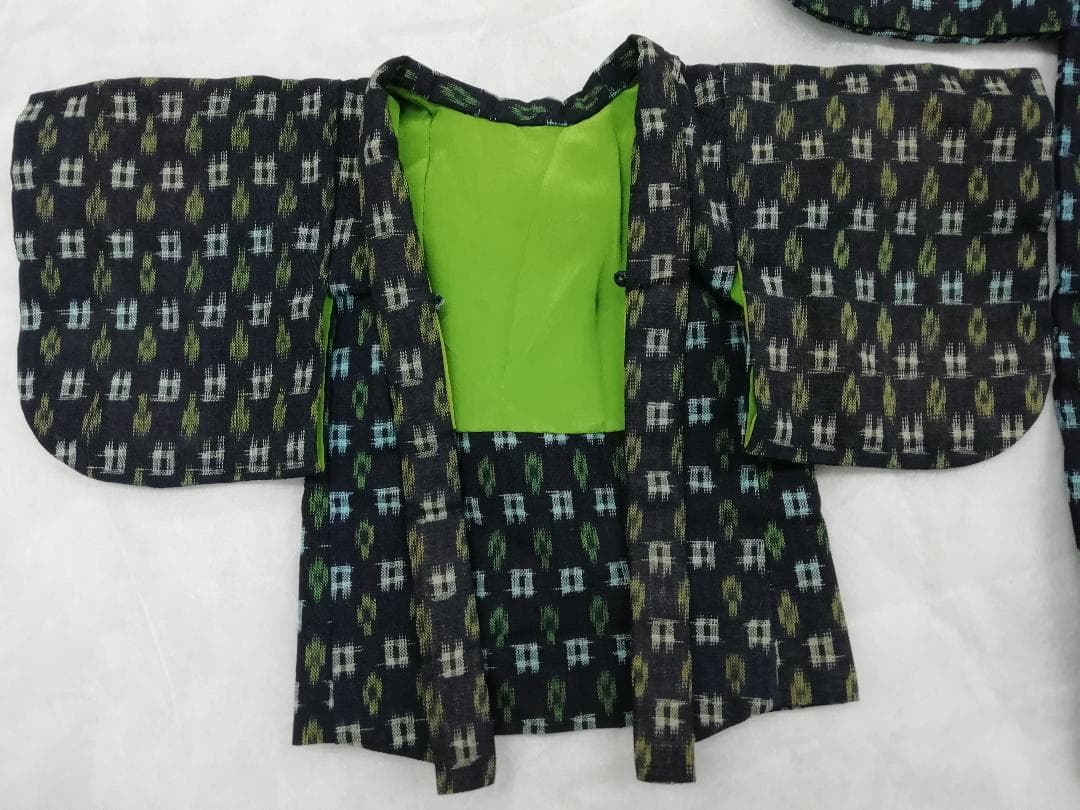 木綿絣市松人形の着物