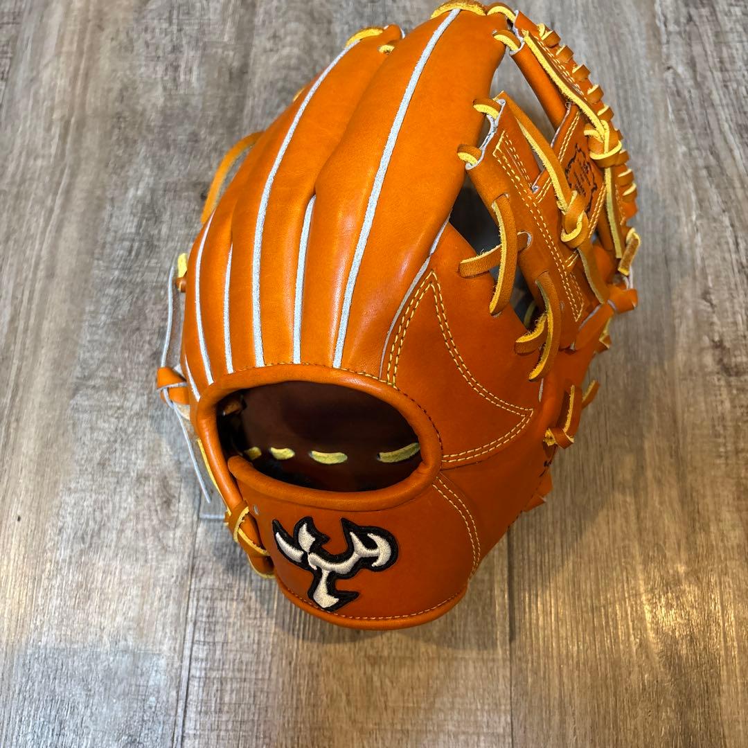 JUTERU 硬式グローブ レザー オレンジ