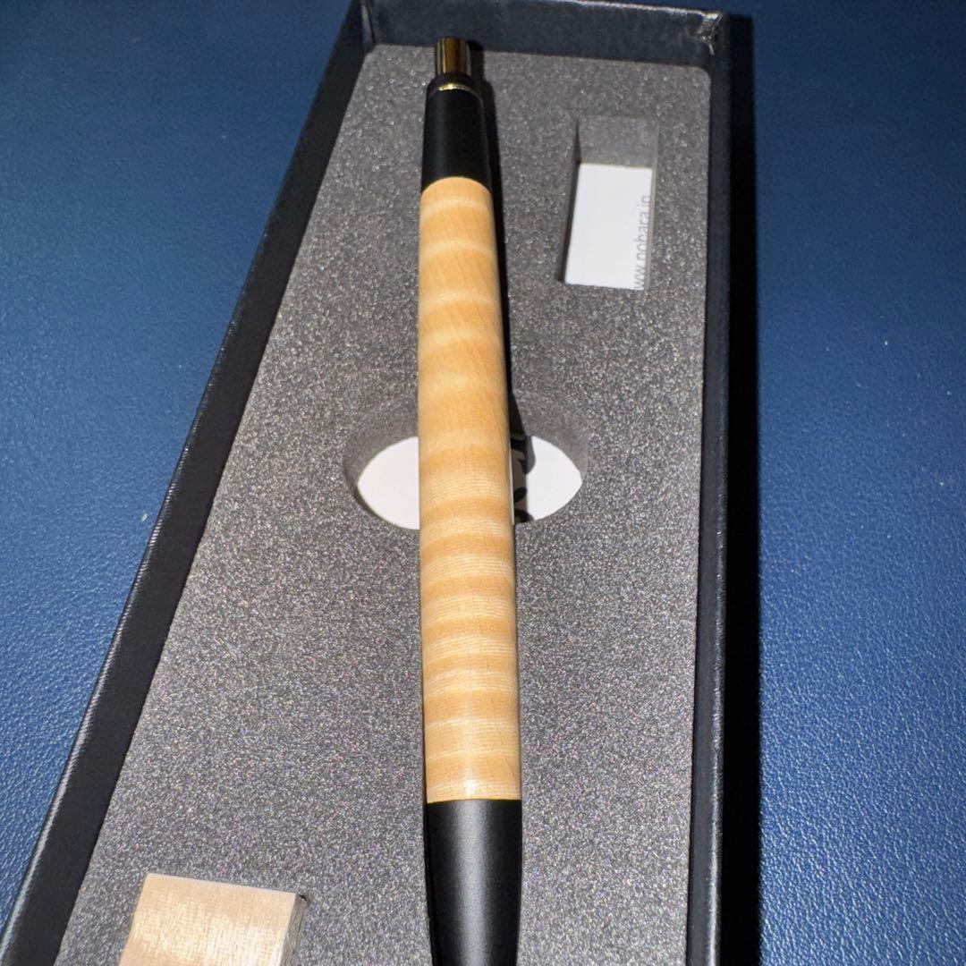 野原工芸　栃縮杢シャーペン　旧型固定式口金　開封済み未使用