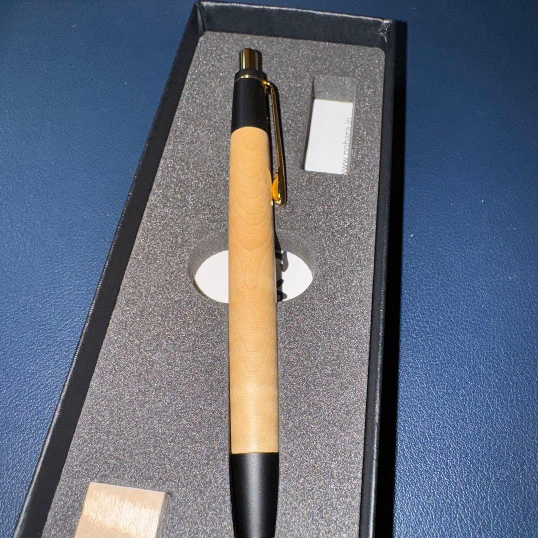 野原工芸　栃縮杢シャーペン　旧型固定式口金　開封済み未使用