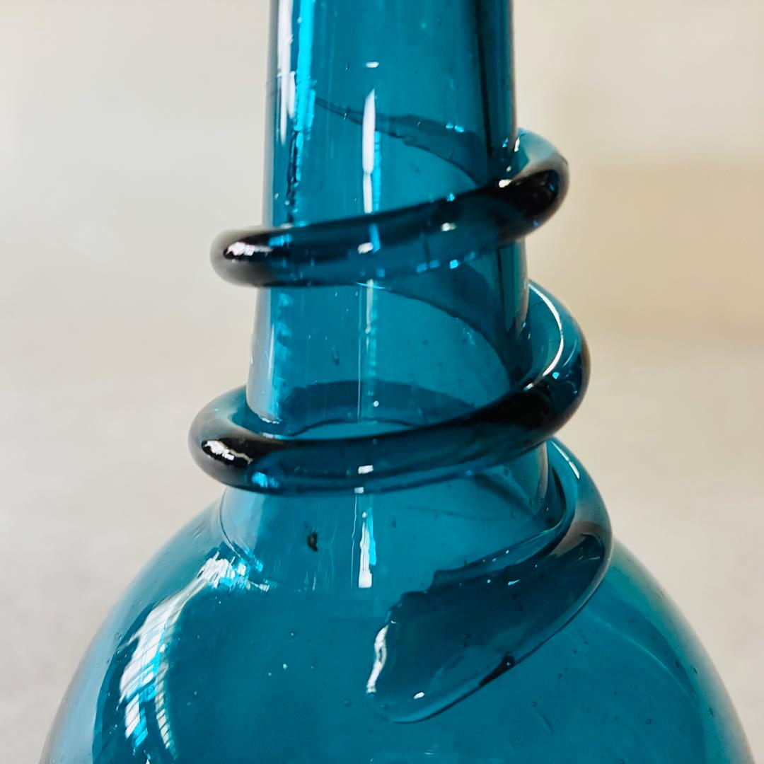 倉敷ガラス　小谷眞三　小谷真三　 線巻瓶　花瓶