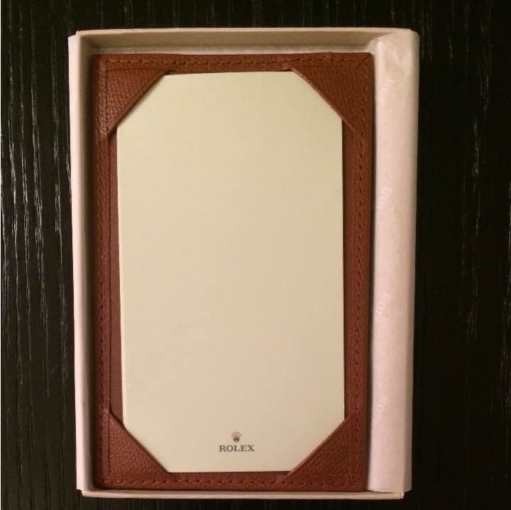 ROLEXの非売品 レアな本革 メモパッドです！