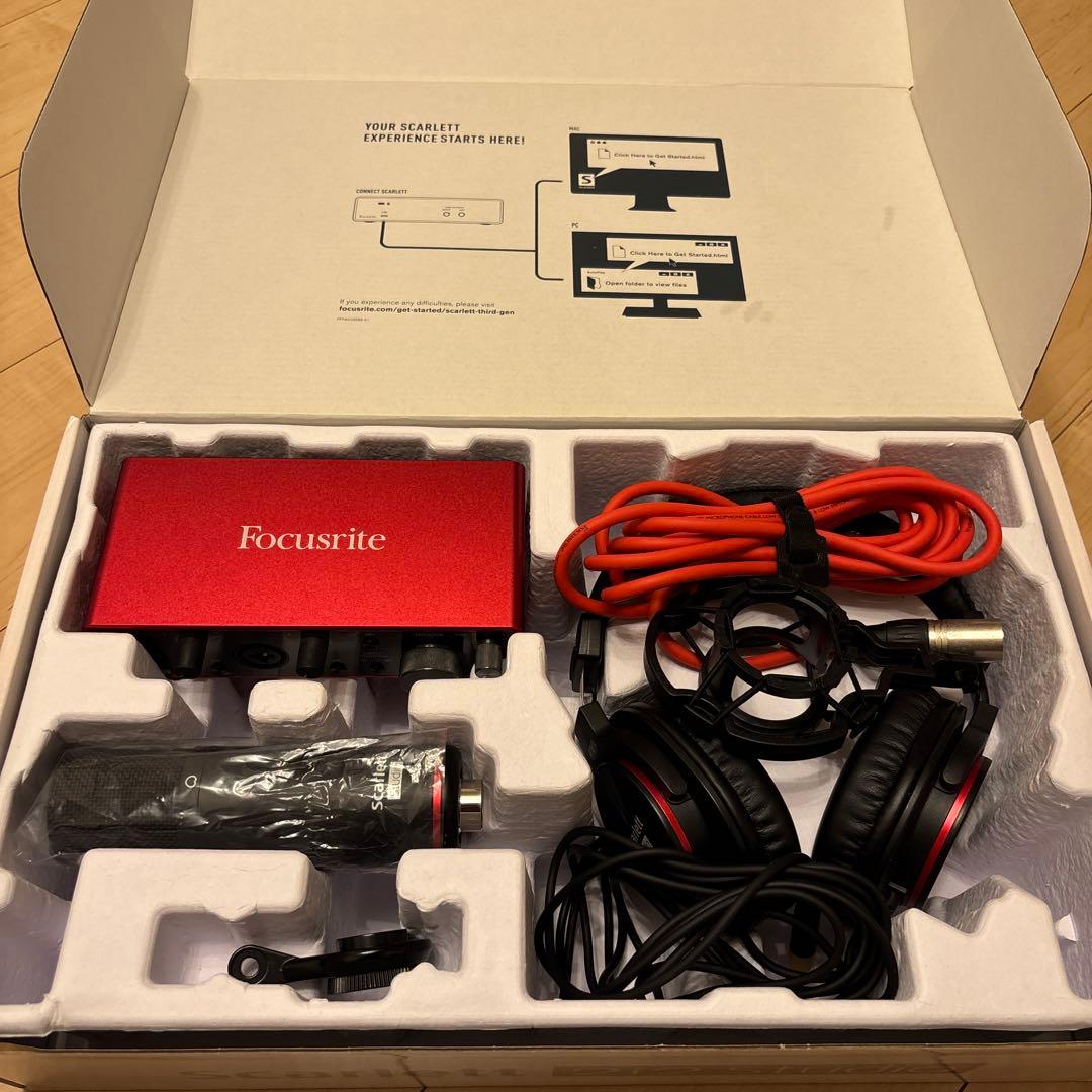 値下げしました。Focusrite Scarlett 2i2 Studio