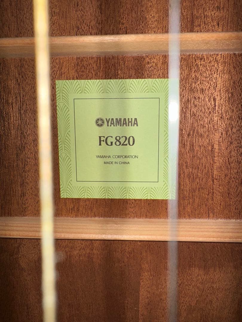 YAMAHA アコースティックギター アコギ FG820 本体